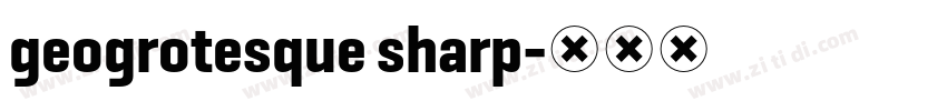 geogrotesque sharp字体转换